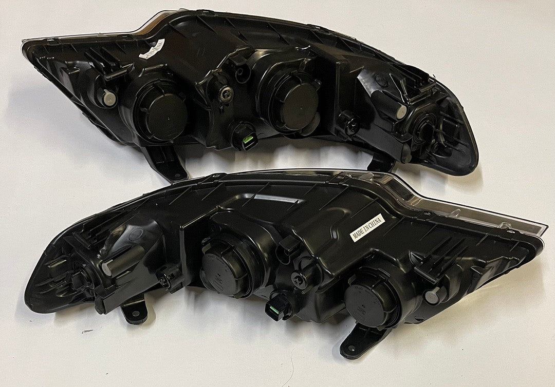 10-13 Kia Forte Chrome Housing Clear Corner Headlights Replacement