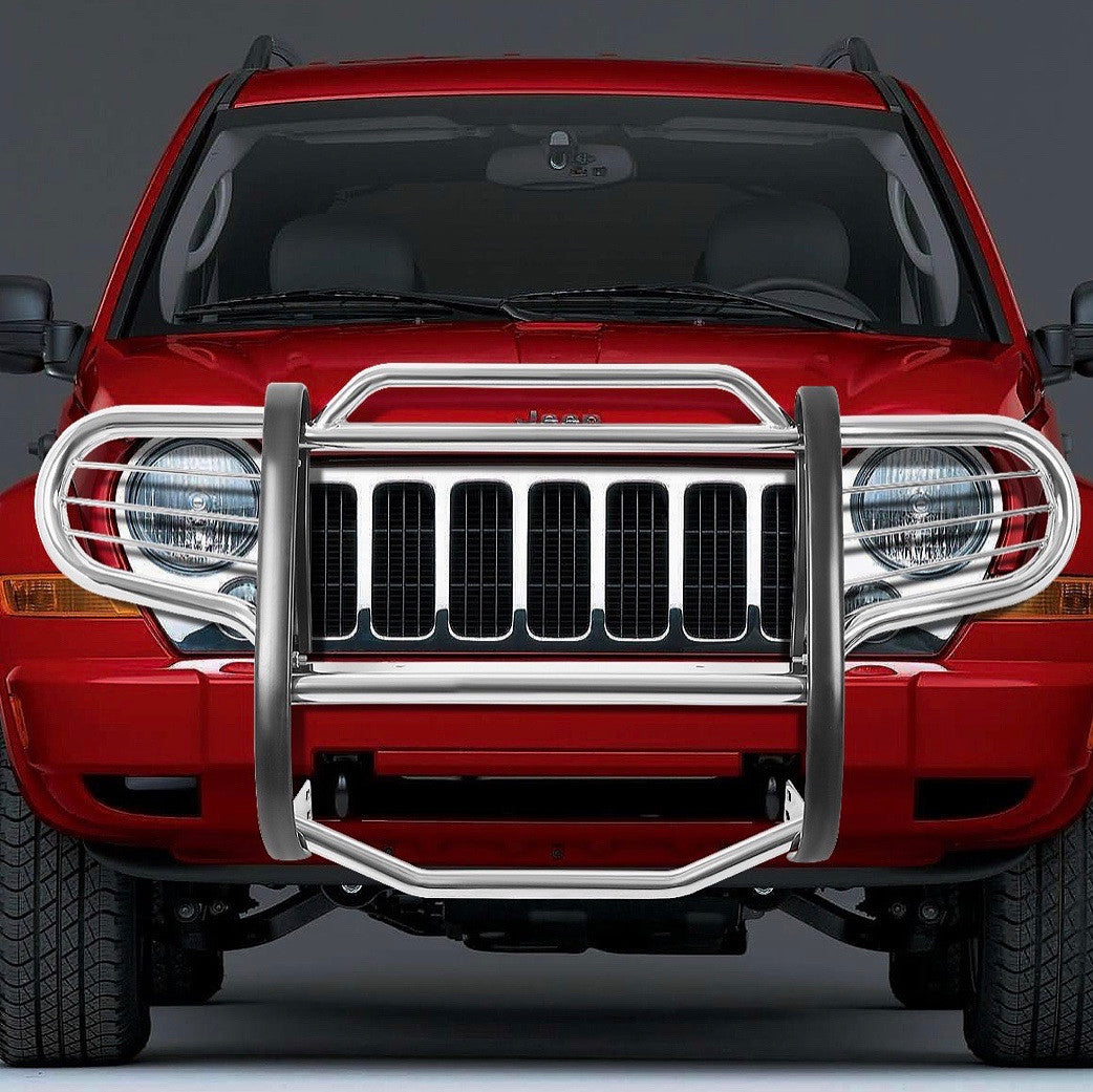 02-07 JEEP LIBERTY grille guard Chrome
