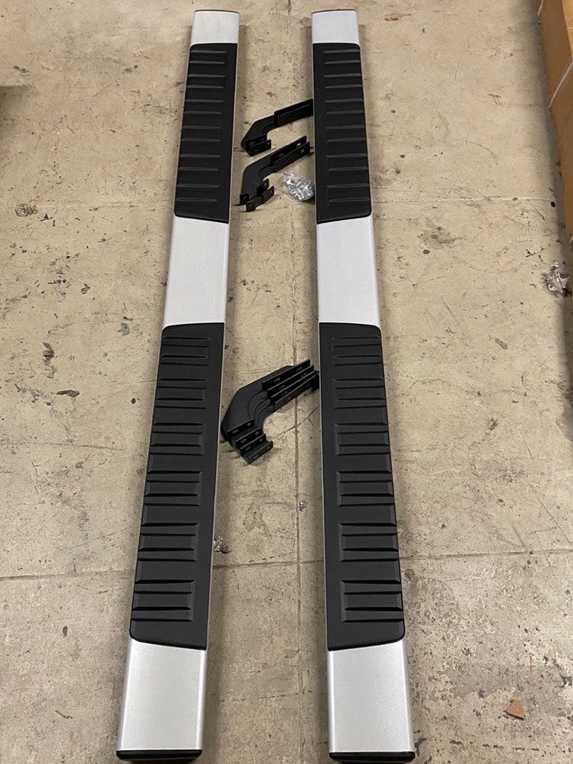 2007 to 2018 Chevrolet Silverado GMC Sierra Crew Cabs Running boards Estribos Side step 6 inches
