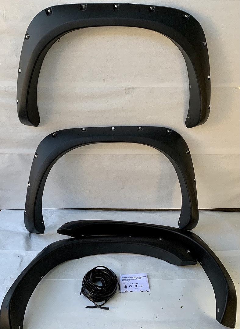 02-08 Dodge Ram 1500 ABS Thermo Plastic Side Fender Wheel Flares