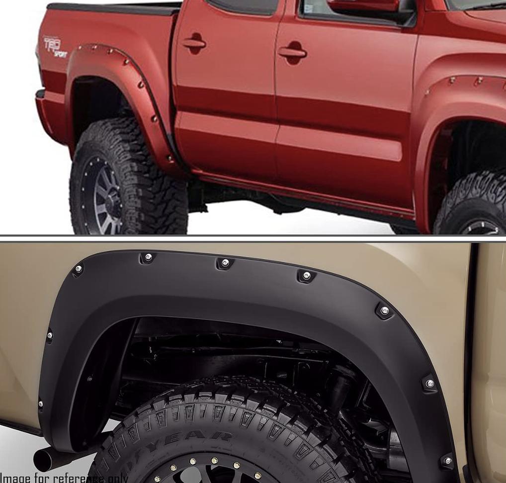 16-17 Toyota Tacoma 5ft bed Fender Flares with Rivets