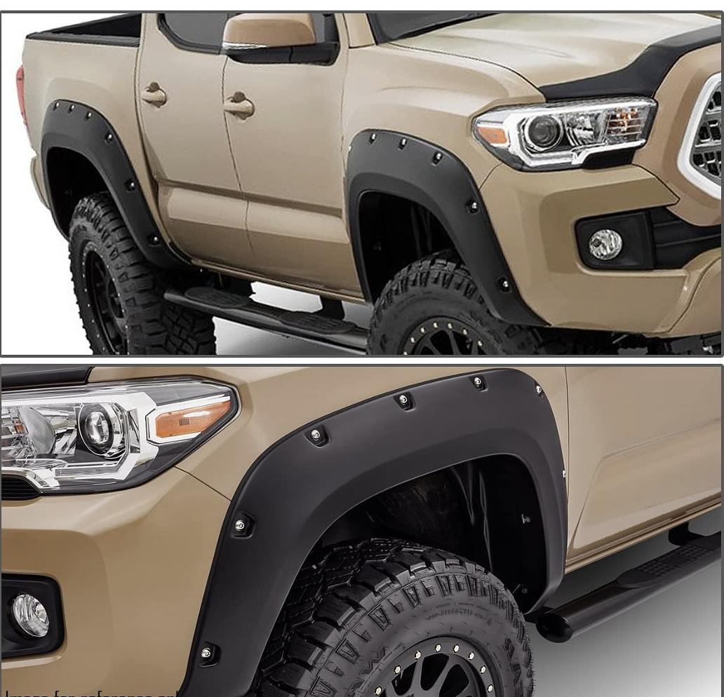 16-17 Toyota Tacoma 5ft bed Fender Flares with Rivets