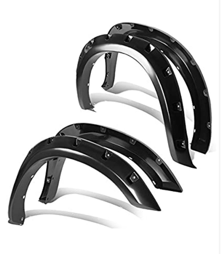 09-17 Dodge Ram 1500 Black Fender Flares pocket- Rivets