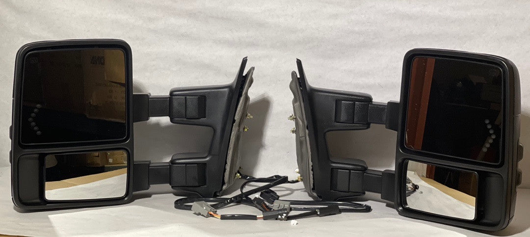 Smoked Towing Mirrors For Ford F-250 / F-550 / Excursion For 1999 To 2007