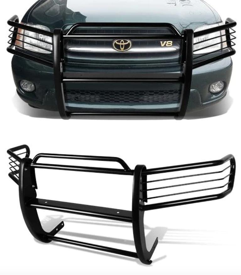 01-07 toyota sequoia stainless steep grille guard