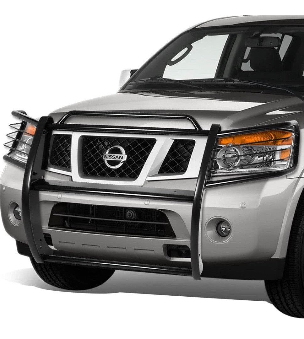 04-15 nissan titan 05-15 nissan armada grille guard black