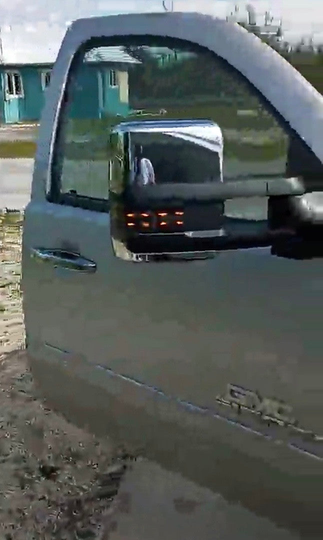 07-13 Chevy Silverado / GMC Sierra chrome / smoked Led/heated Towing Mirrors