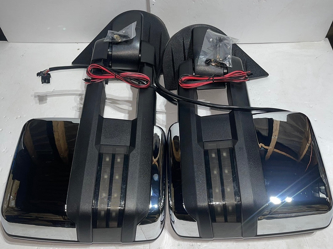 07-13 Chevy Silverado / GMC Sierra chrome / smoked Led/heated Towing Mirrors