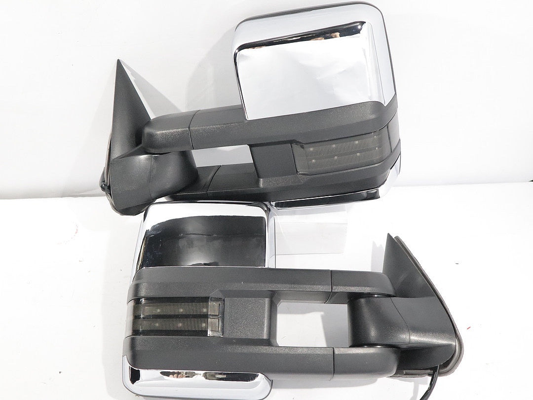 03-06 Chevy silverado/Gmc sierra chrome/smoked led / heated towing mirros