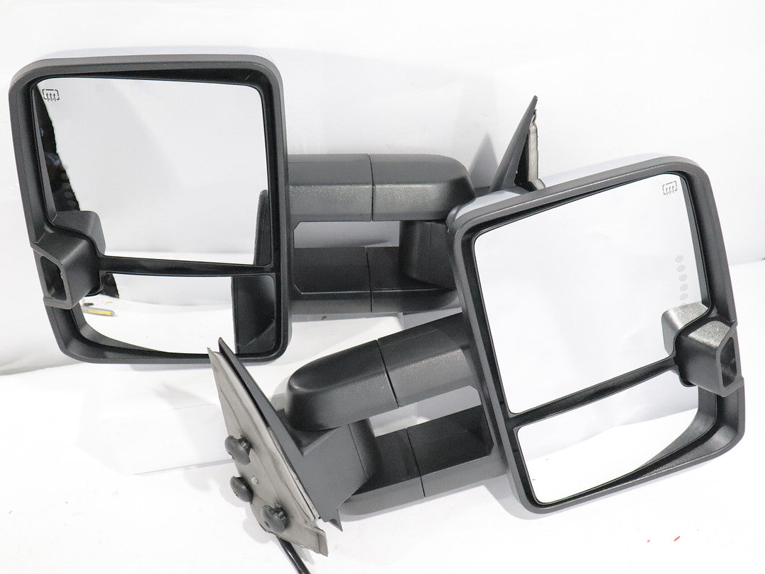 99-02 Chevy Silverado/GMC sierra Towing Mirrors led/heated/ smoked / chrome