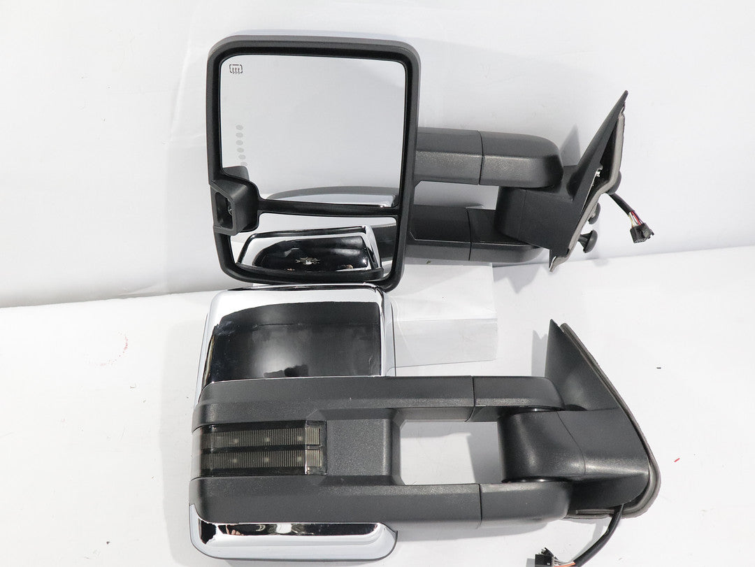 99-02 Chevy Silverado/GMC sierra Towing Mirrors led/heated/ smoked / chrome