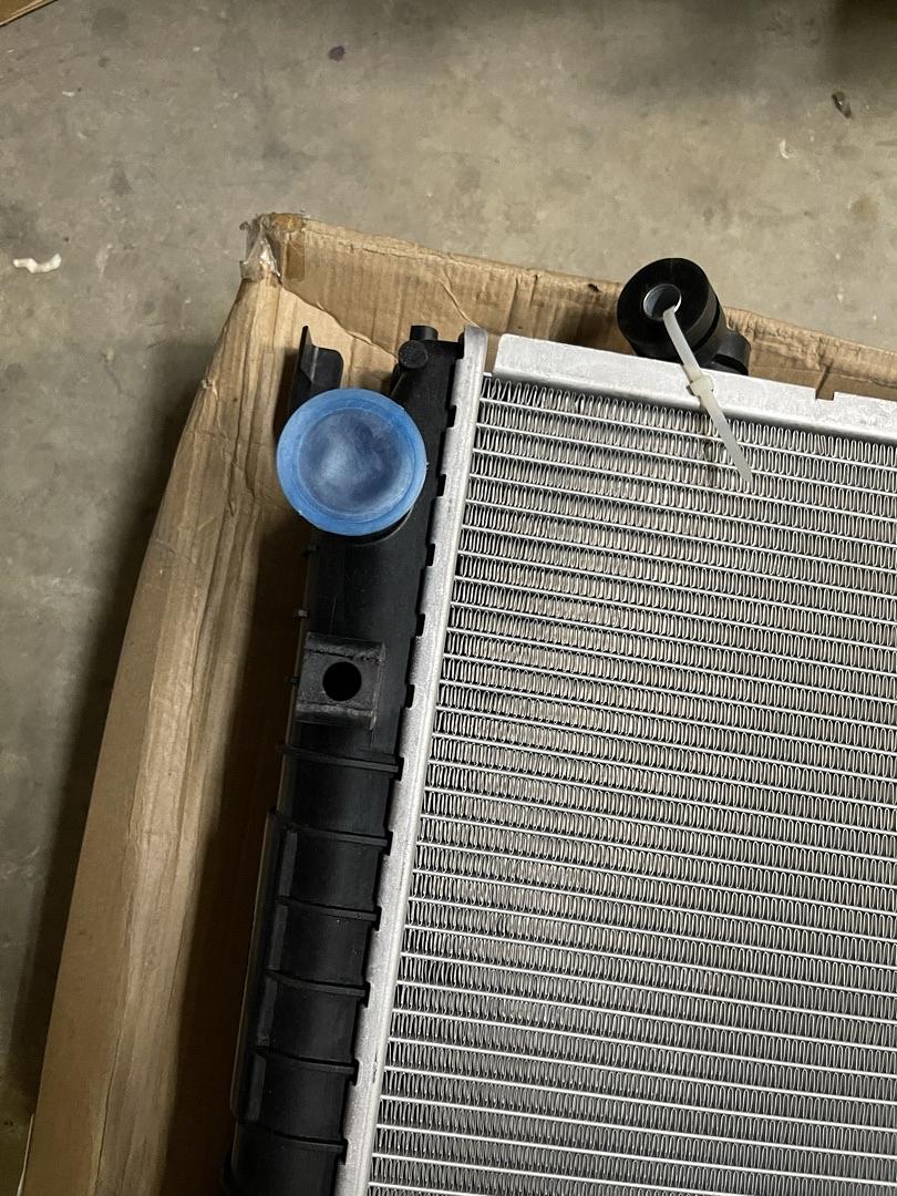 (As IS) OEM-RA-2813 2813 Factory Style Aluminum Cooling Radiator Replacement Fit 2004-2009 DODGE RAM Fits 5.7L V8, Black/Metallic
