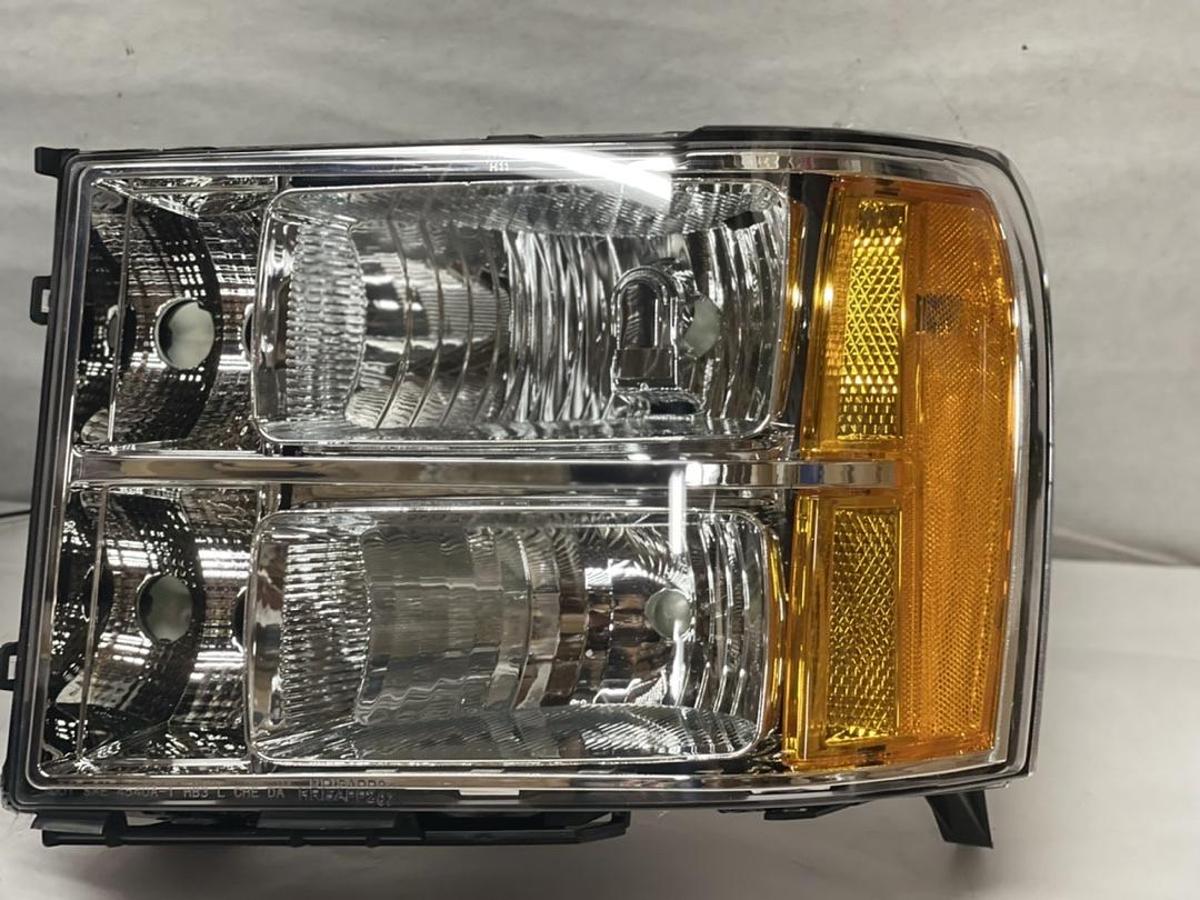 R HL-OH-GMCSIE07-CH-AM 2007 TO 2013 GMC Sierra OEM STYLE Headlights Luces Micas Calaveras Faros Focos Luz Light Chrome