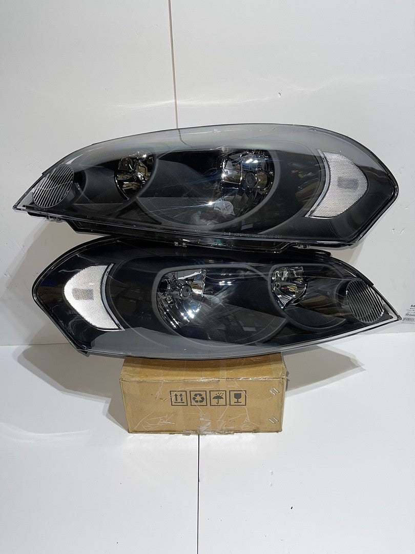 Chevy Impala Black Housing Headlights for 2006 to 2013