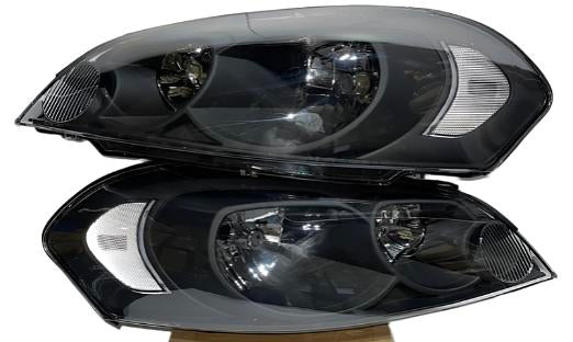 Chevy Impala Black Housing Headlights for 2006 to 2013