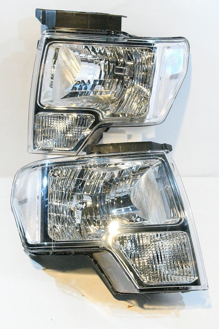 09-14 Ford F-150 HEADLIGHTS Chrome / clear