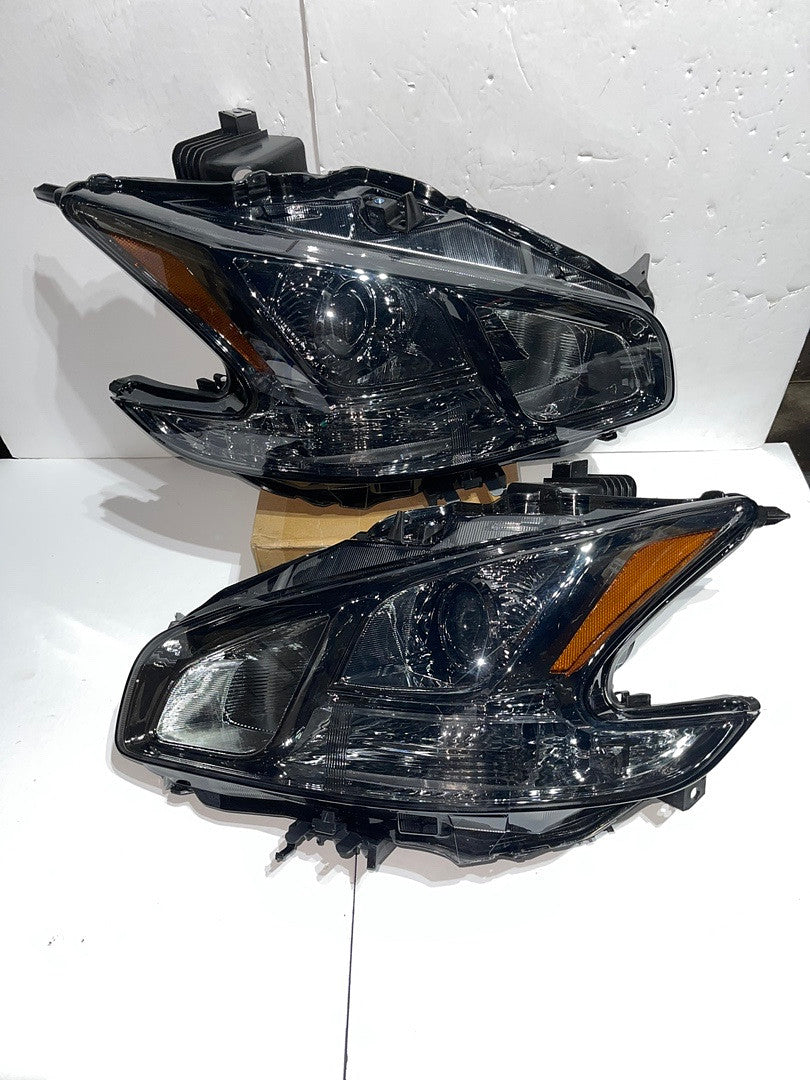 Nissan Maxima Smoked Projector Headlights for 2009 to 2014