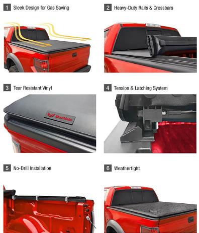 99-06 chevy silverado / GMC sierra 6.5FT soft roll up bed cover 79L 69W