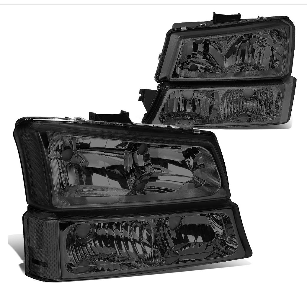 Chevy Silverado / Avalanche Smoked Headlights for 2003 to 2006
