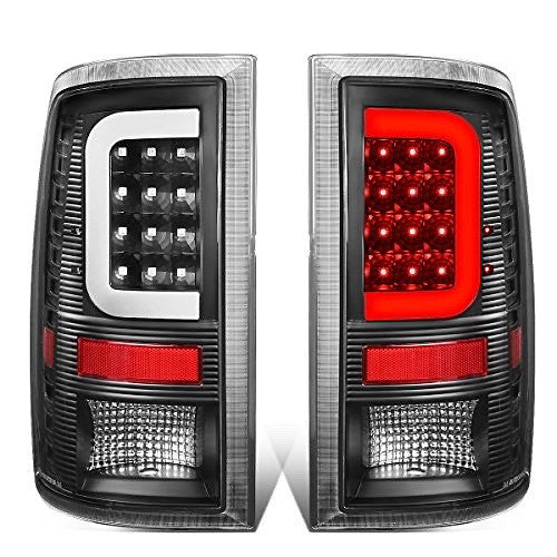 09-17 dodge ram 1500 10-17 ram 2500 3500 black 3d led taillights