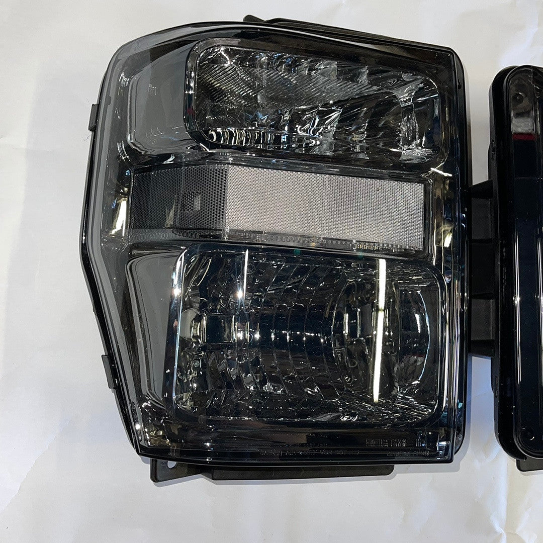 08-10 Ford F-250 F-350 F-450 Super duty Smoked housing headlights Headlights