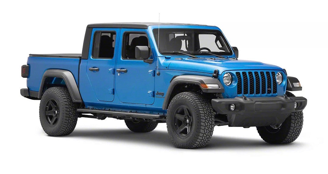 Running boards Steps Estribos 20-21 Jeep Gladiator 4Dr Black 83L 5W