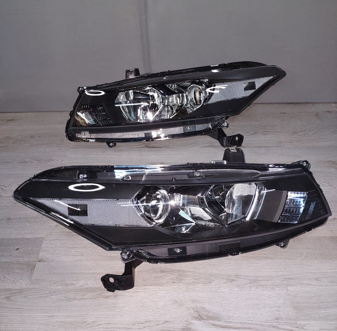 Faros Delandteros Negros Con Lentes Claros Para Honda Accord 2-Door Coupe 08-12