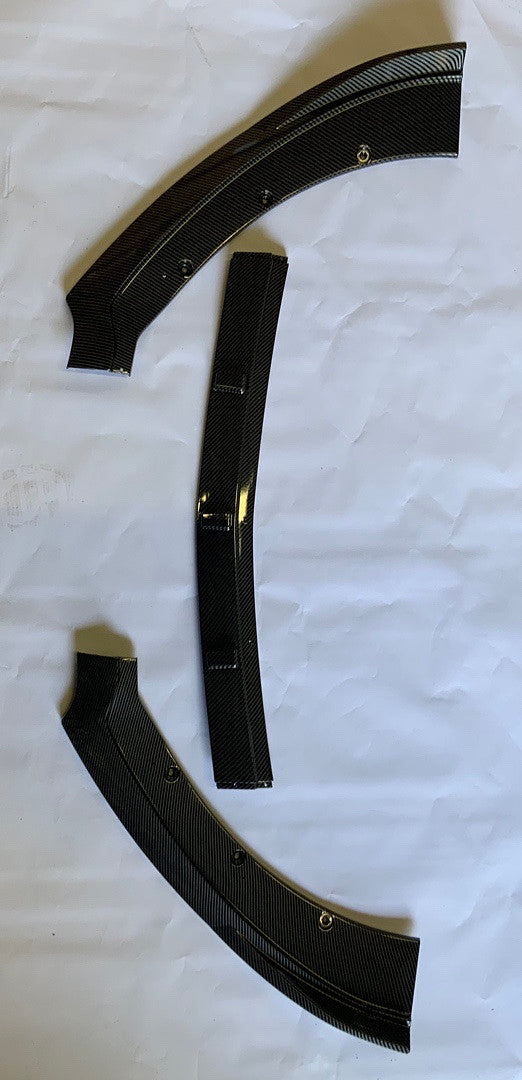 FIT 15-17 FORD MUSTANG STYLE FRONT BUMPER SPLITTER SPOILER LIP 3PCS