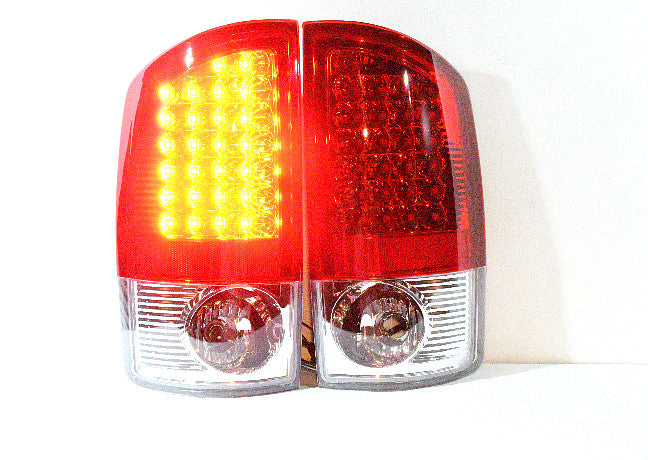 2002 to 2006 Dodge Ram LED Red Tail Light Luces Traceras Micas Calaveras Faros Foicos Luz Light