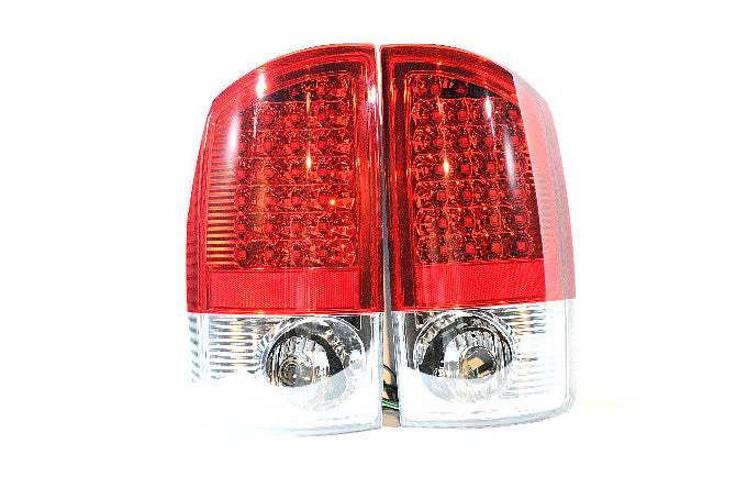 2002 to 2006 Dodge Ram LED Red Tail Light Luces Traceras Micas Calaveras Faros Foicos Luz Light
