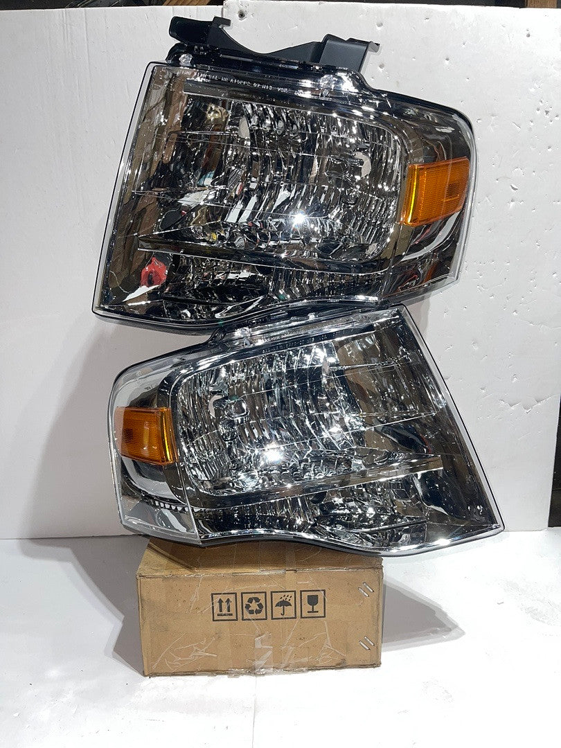 2007 TO 2014 Ford Expedition OEM STYLE Headlights Luces Micas Calaveras Faros Focos Lights Chrome