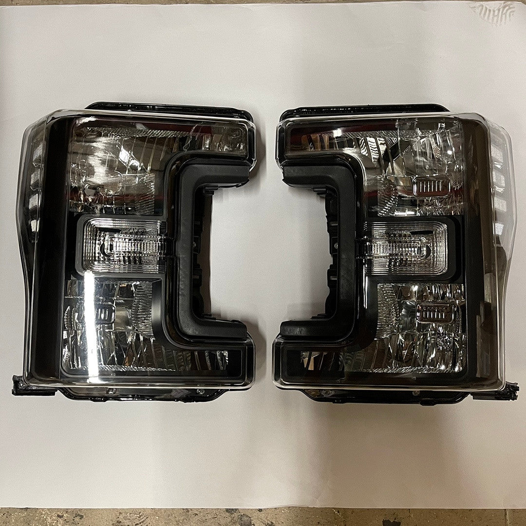 17-20 Ford F-250 / F-350/ F-450/ F-550 Super Duty BlackHousing Headlights