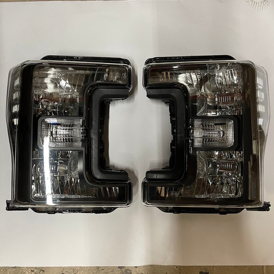 17-20 Ford F-250 / F-350/ F-450/ F-550 Super Duty BlackHousing Headlights