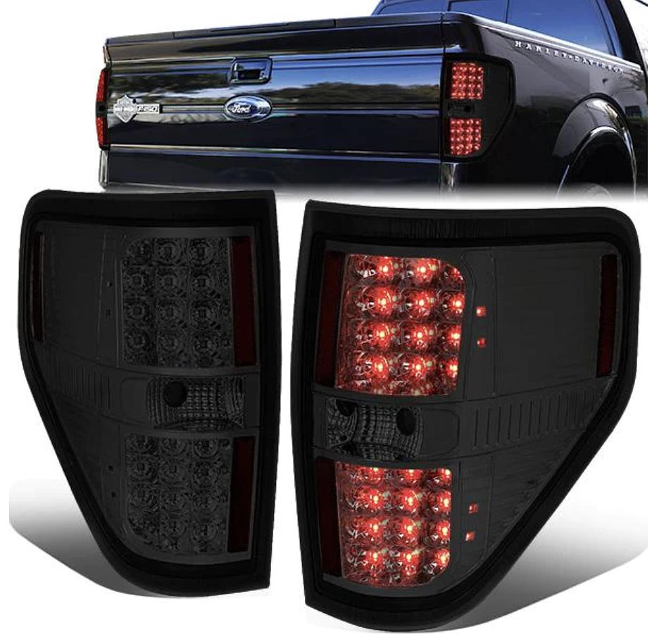2009 to 2014 Ford F-150 Smoked taillights Luces Traceras Micas Calaveras Ahumadas Tail Light F150 -