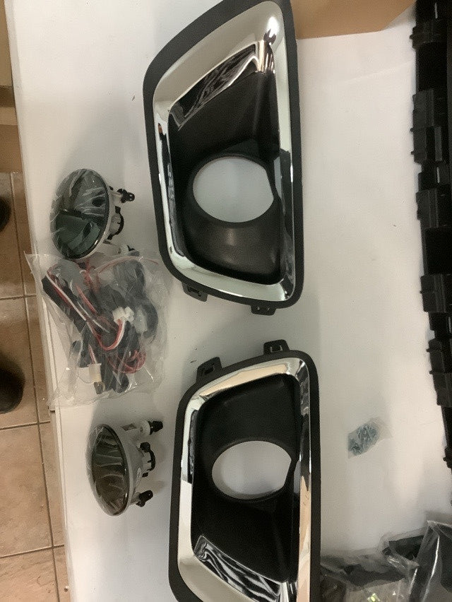 15-19 chevy COLORADO Smoked Lens Driving Fog Light Lamps w/Chrome