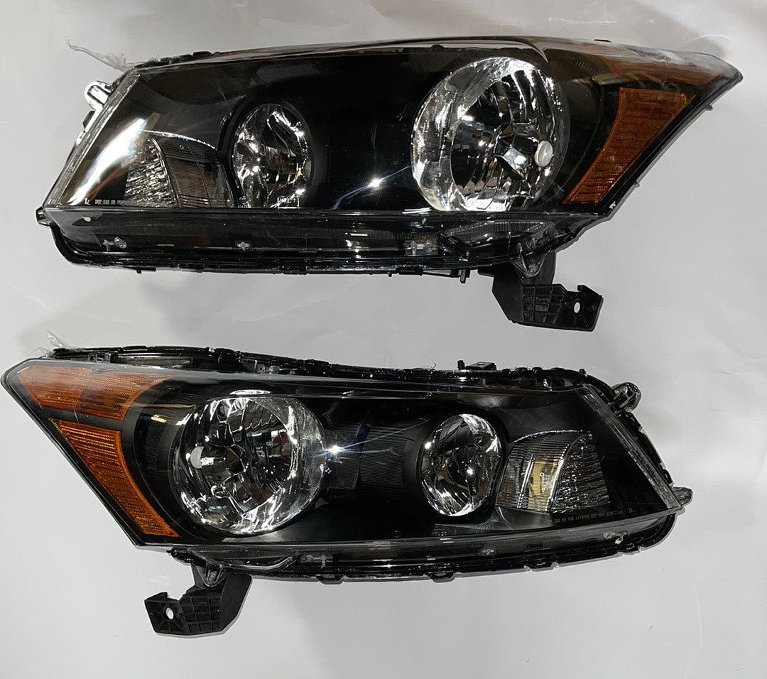 08-12 HONDA ACCORD 4dr sedan Black/ Amber Headlights Replacement