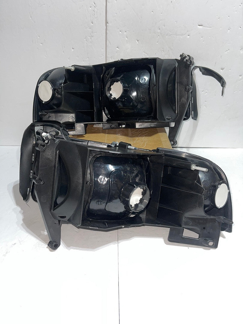 Dodge Ram Black housing Headlights For 1994 To 2001