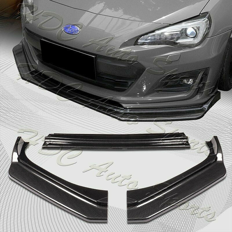 17-20 Subaru BRZ JDM CS-Style Carbon Look Front Bumper Body Spoiler Lip