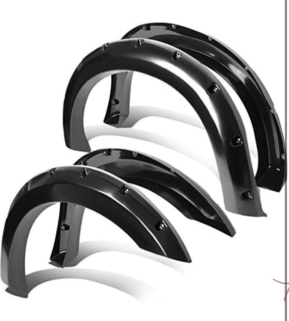 99-07 Ford F-250/F-350/F-450/Super duty 4pcs Black Fender Flares