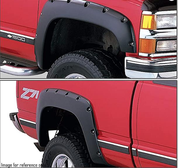88-98 C10, Tahoe, Blazer, Suburban, Yukon Fender Flares with Rivets