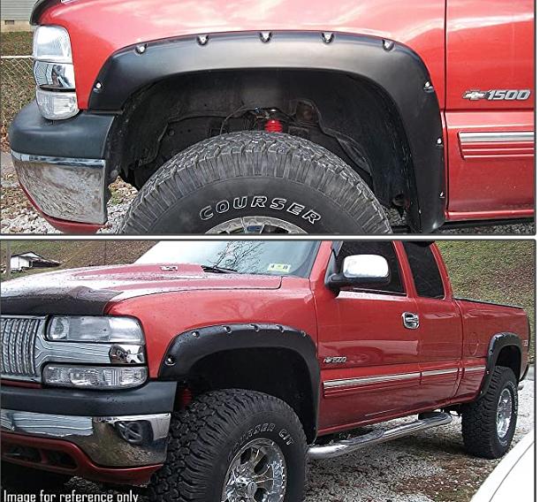 88-98 C10, Tahoe, Blazer, Suburban, Yukon Fender Flares with Rivets