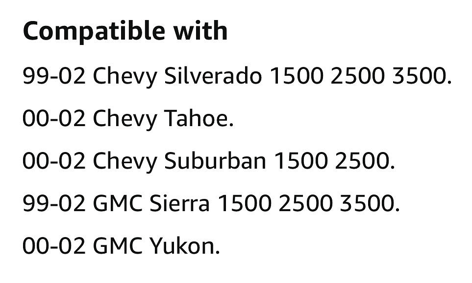 Electric Towing Mirrors For Chevy Silverado / Tahoe / Suburban / GMC Sierra / Yukon For 1999 To 2002M