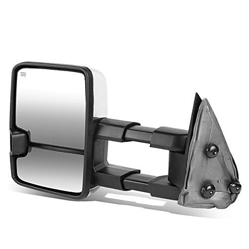Chrome Powered Tow Mirror+Heat+LED Smoked (Left/Driver) Chevy