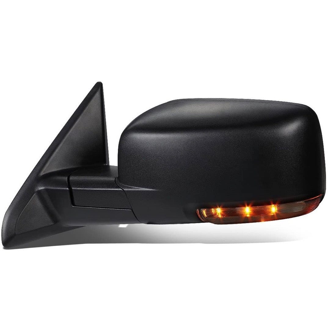 Dodge Ram OEM Style Driver Side Powered Heated Defroster Mirror W/LED Signal Light for 2009 to 2016