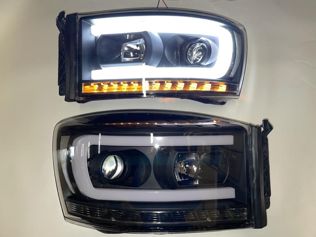 2006 To 2008 Dodge Ram Led DRL Projector Headlights Luces Micas Calaveras Faros Focos Luz Light