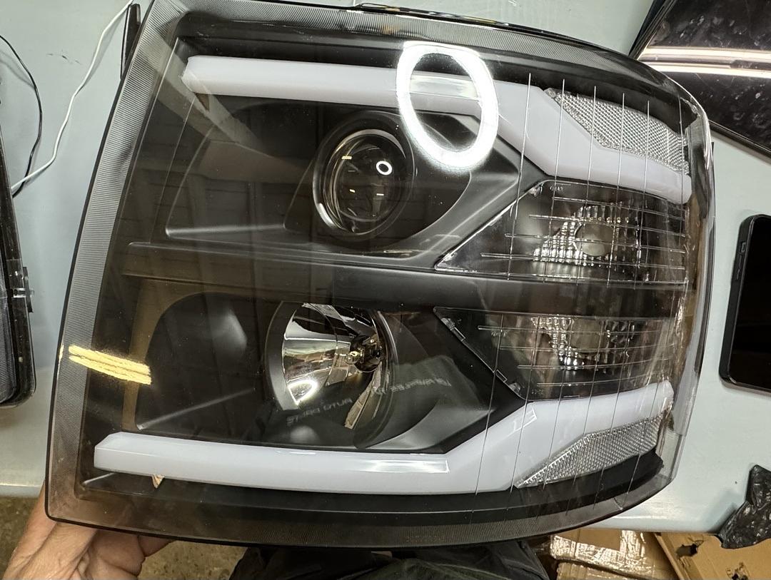 2007 to 2013 Chevrolet Silverado LED Projector Headlights Luces Micas Calaveras Faros Focos Luz
