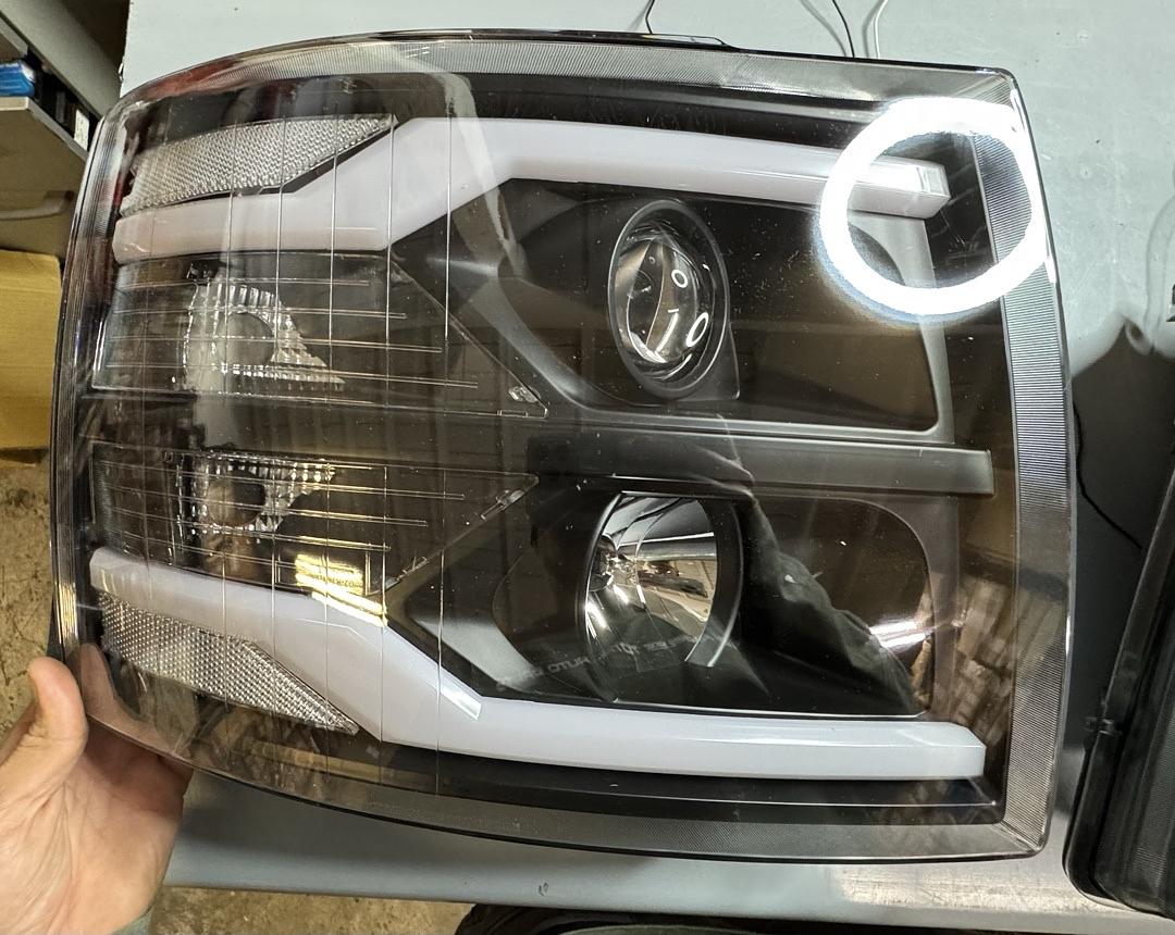 2007 to 2013 Chevrolet Silverado LED Projector Headlights Luces Micas Calaveras Faros Focos Luz