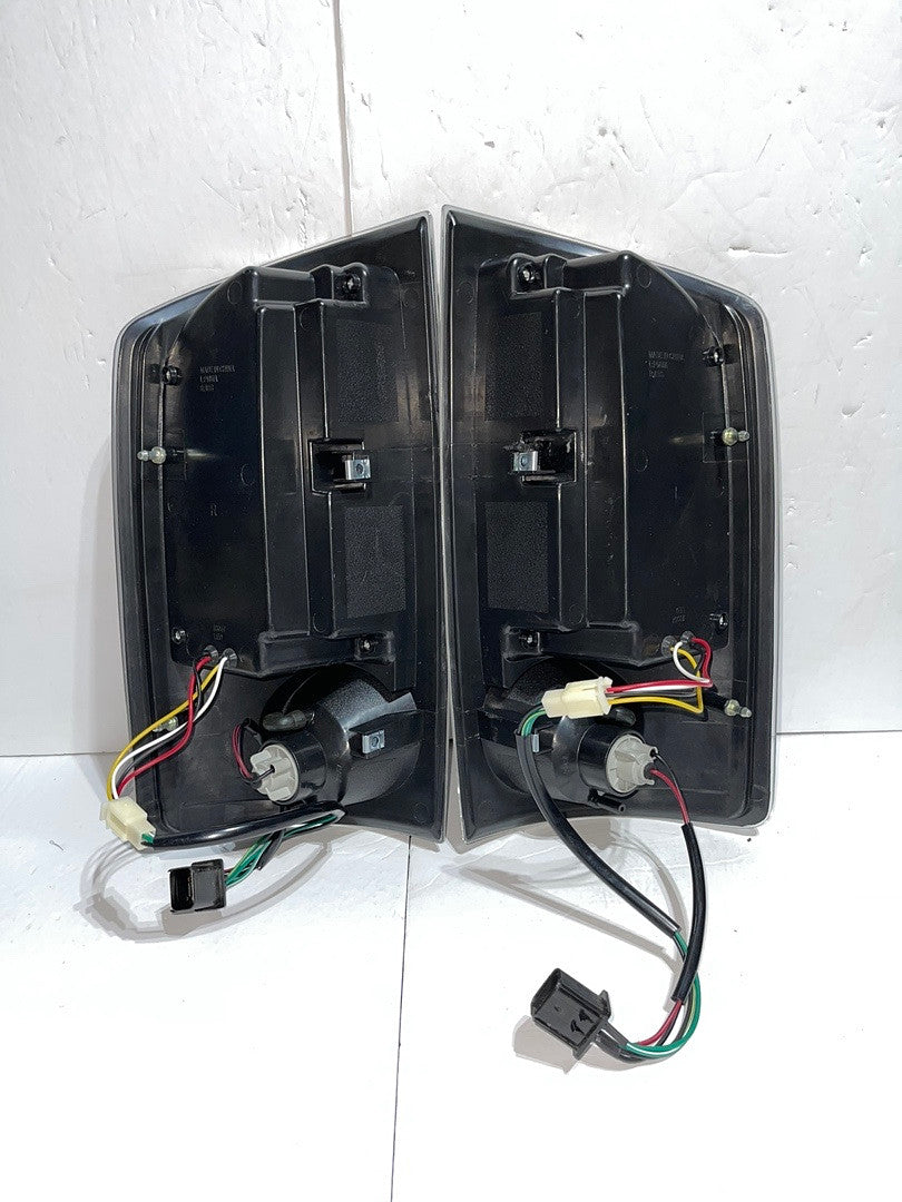 . Dodge Ram Black Housing LED Tail Lights for 2002 to 2006