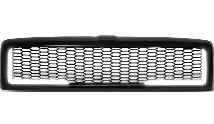 94-02 dodge ram 1500 matte black led grille/grill