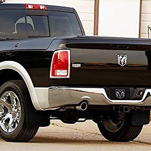 fender splash guards 09-18 dodge ram matte black